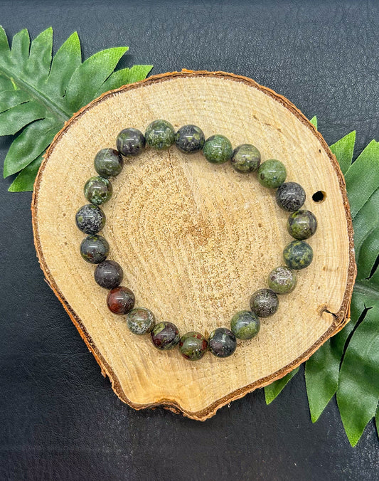 Dragon Blood Jasper Beaded Bracelet