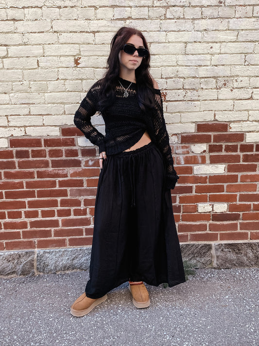 Black Flowy Pants