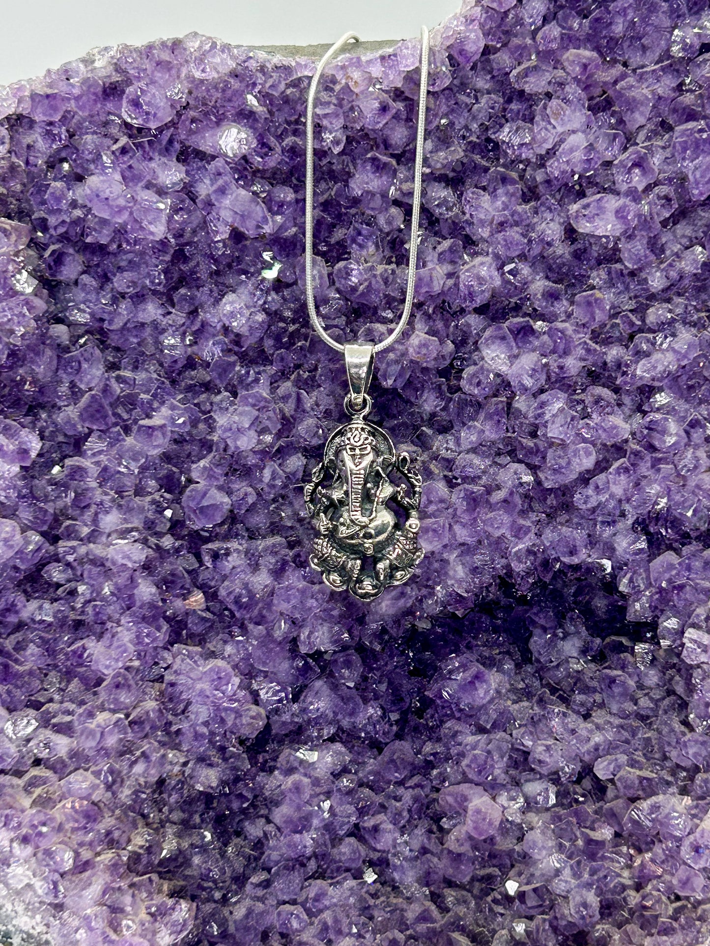 Sterling Silver Ganesha Pendant