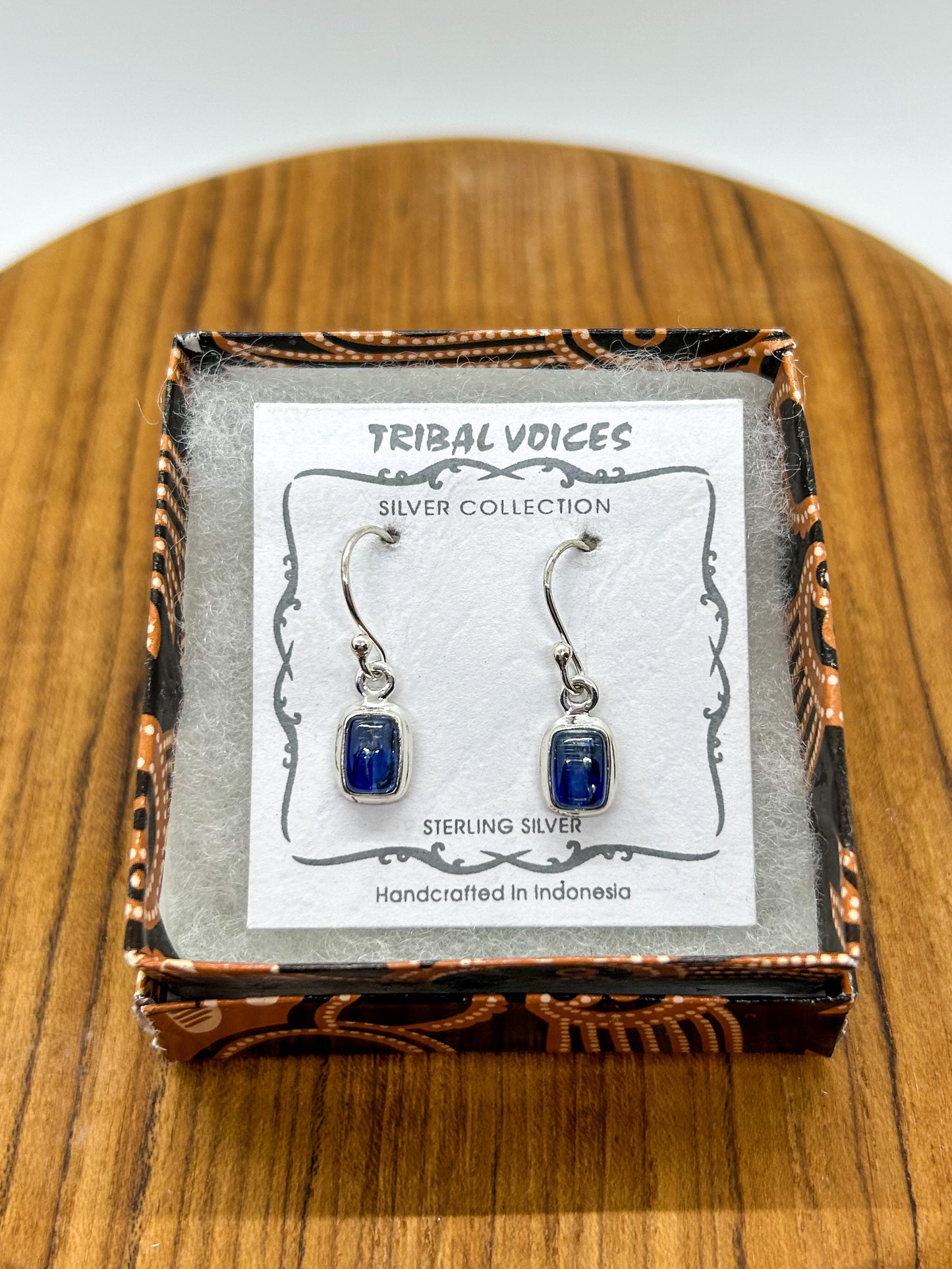 Kyanite Rectangular Earrings