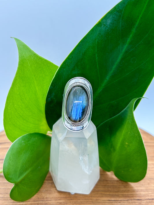 Statement Labradorite Ring