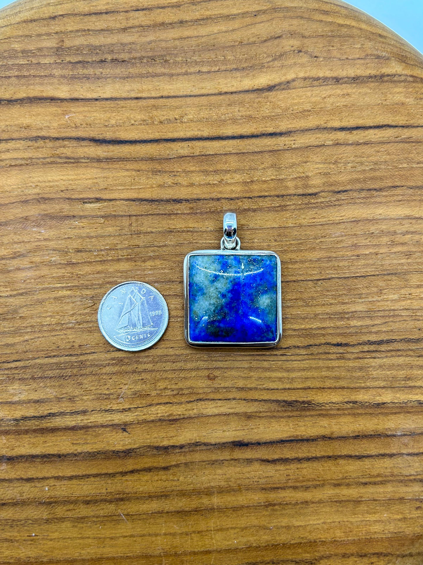 Lapis Lazuli Square Pendant