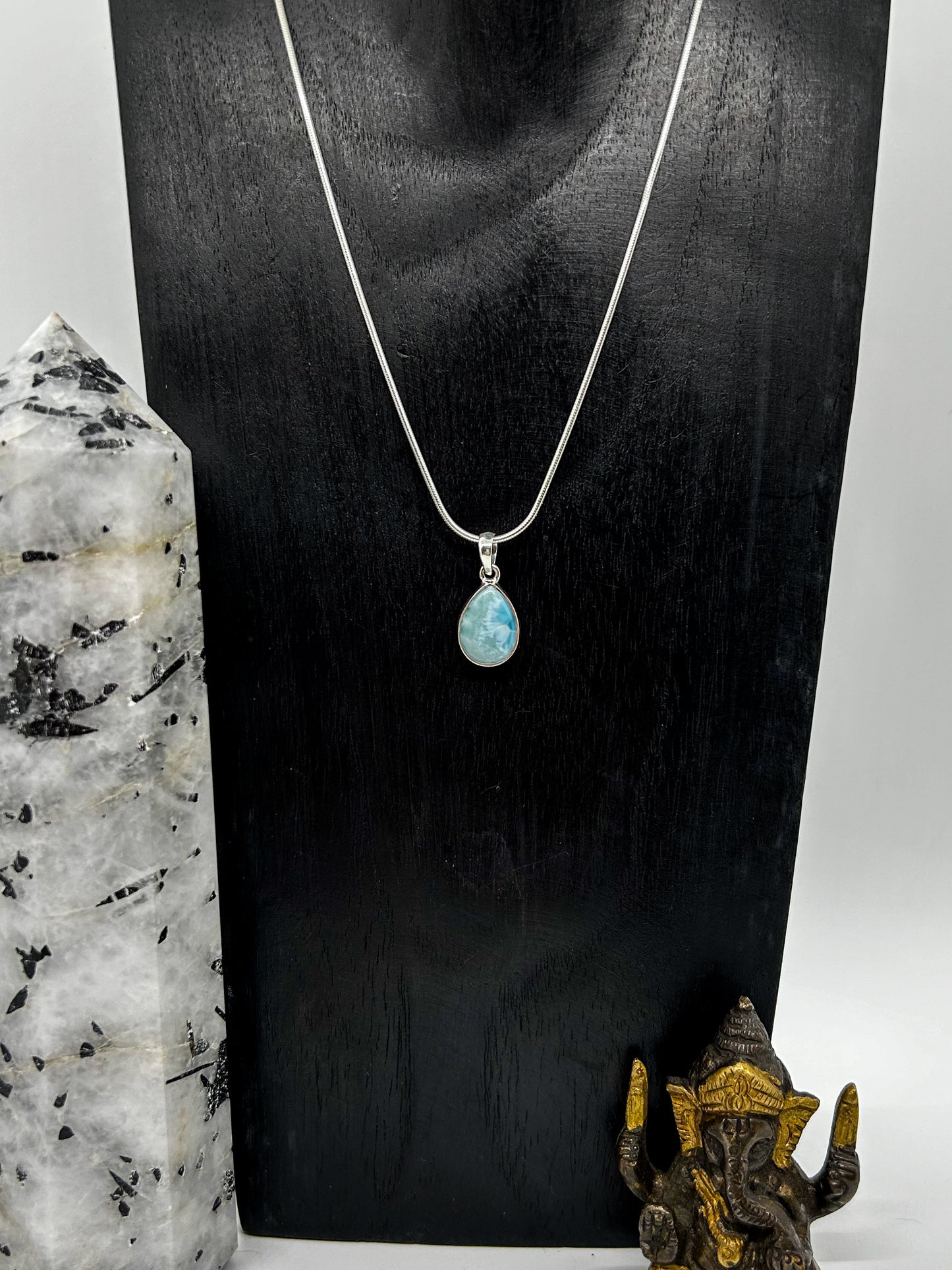 Larimar Teardrop Necklace