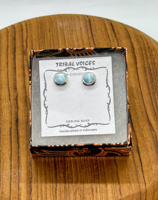 Larimar Studs