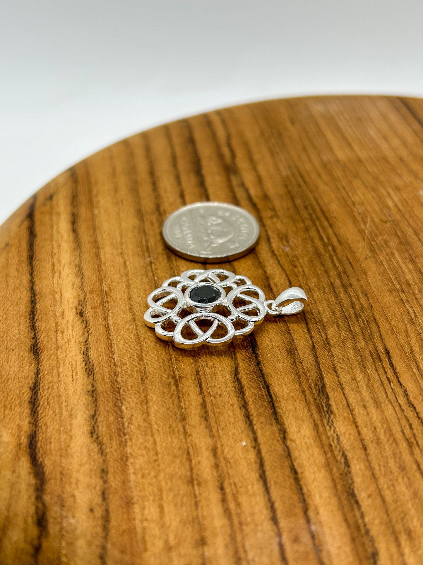 Onyx Celtic Knot Pendant