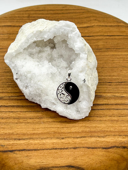 Onyx Yin Yang Pendant