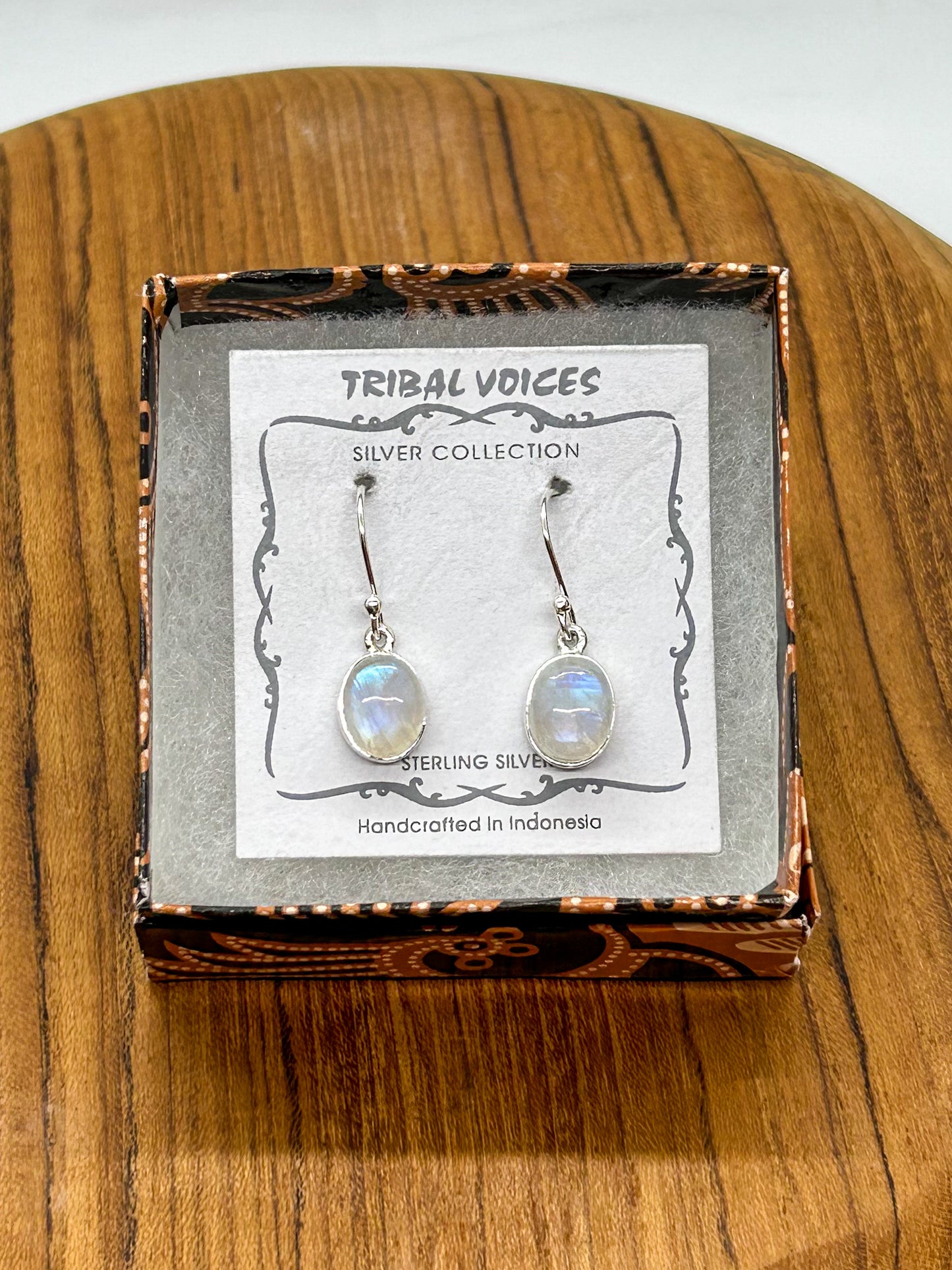 Moonstone Oval Dangles