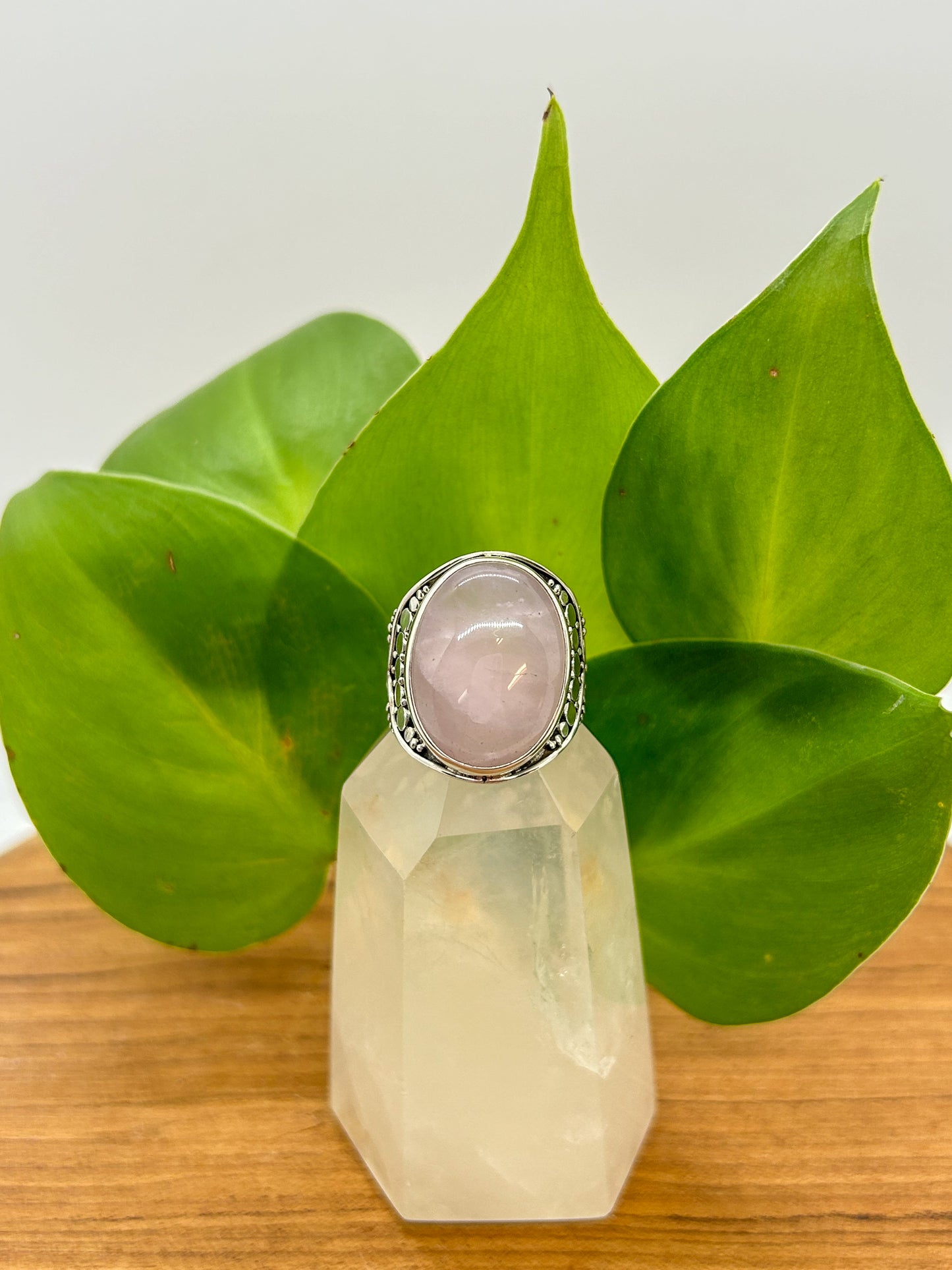 Rose Quartz Ring (size 7)