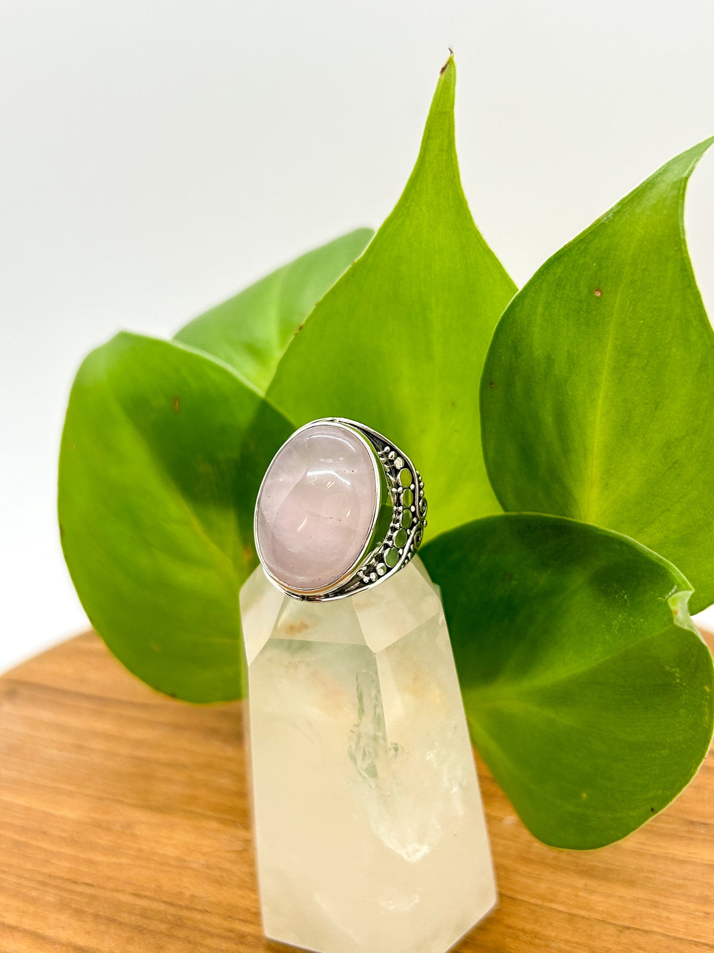 Rose Quartz Ring (size 7)