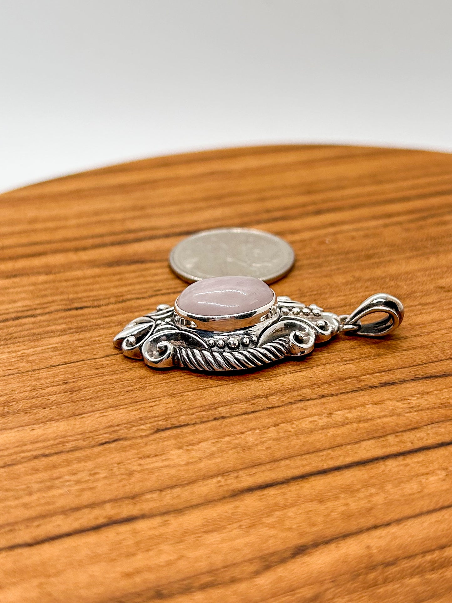 Rose Quartz Goddess Pendant