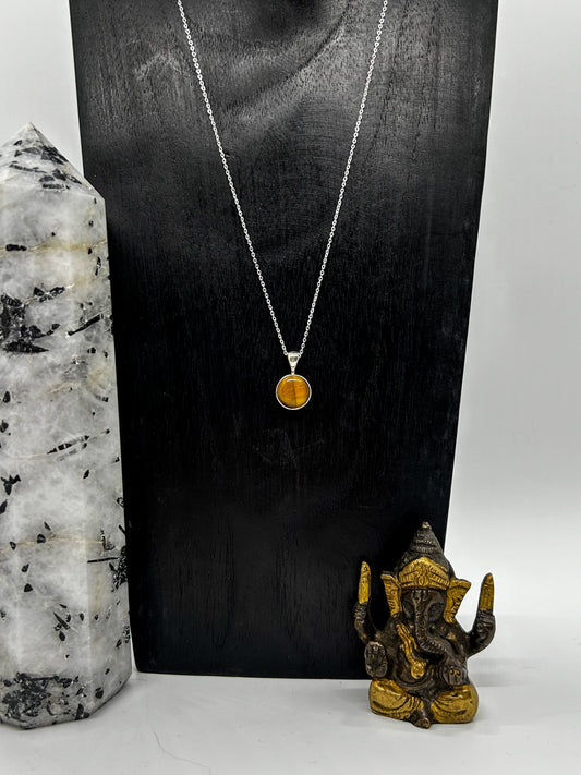 Circular Tiger's Eye Necklace