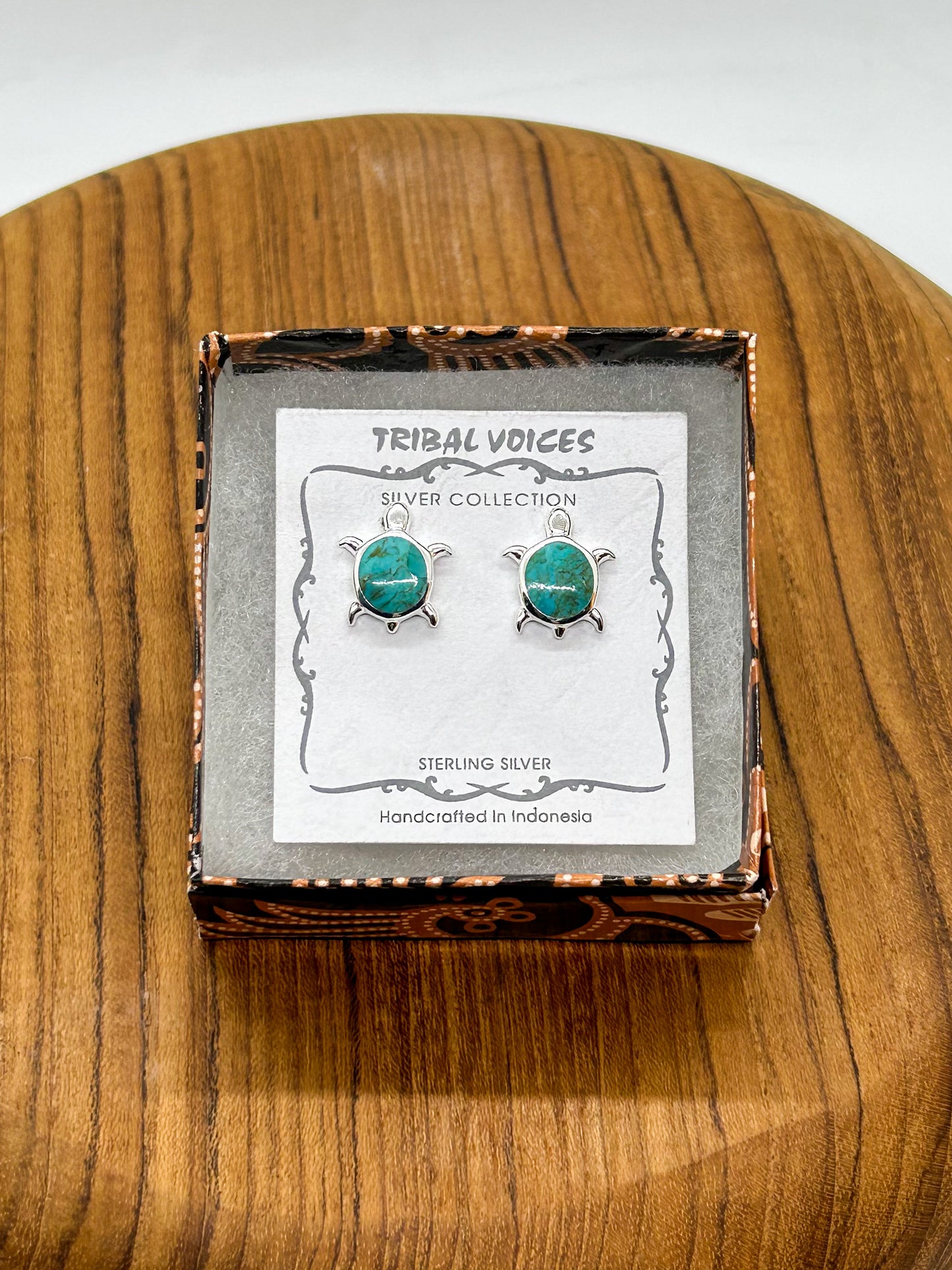 Turquoise Turtle Studs