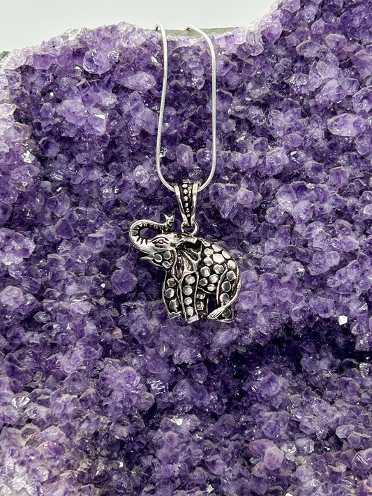 Sterling Silver Elephant Pendant