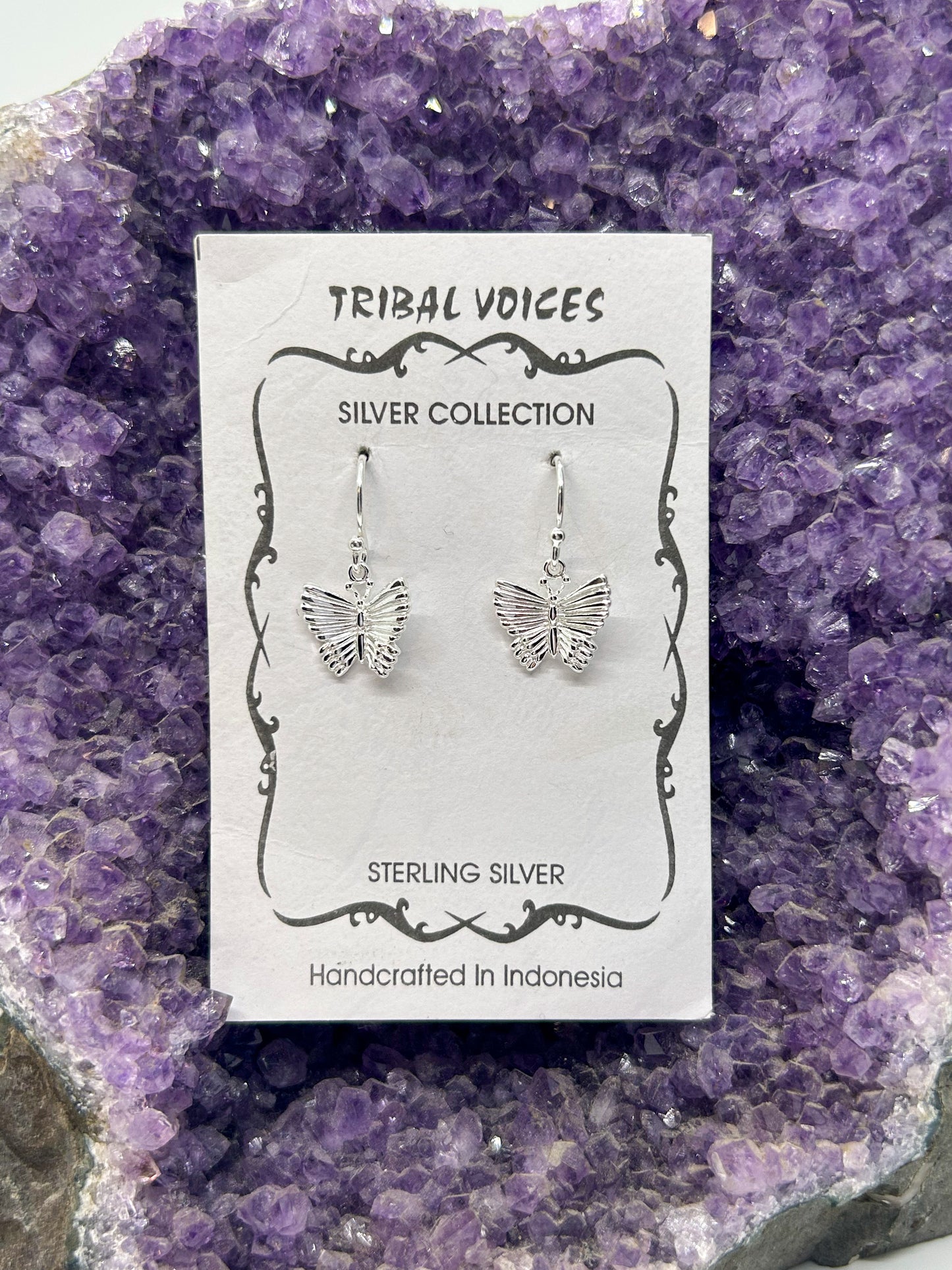 Textured Butterfly Dangles