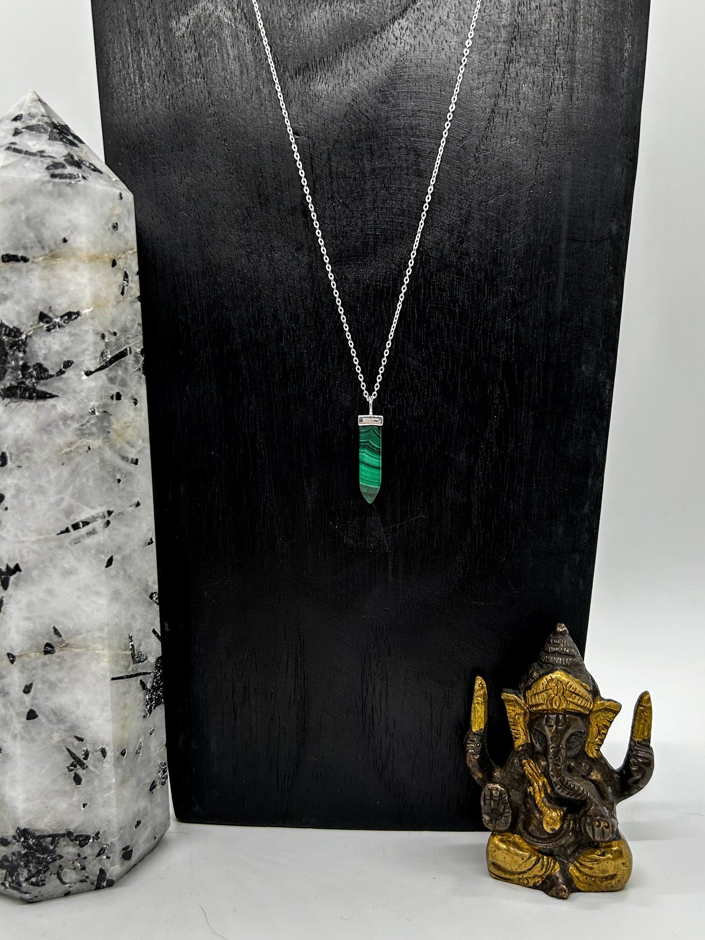 Malachite Point Necklace