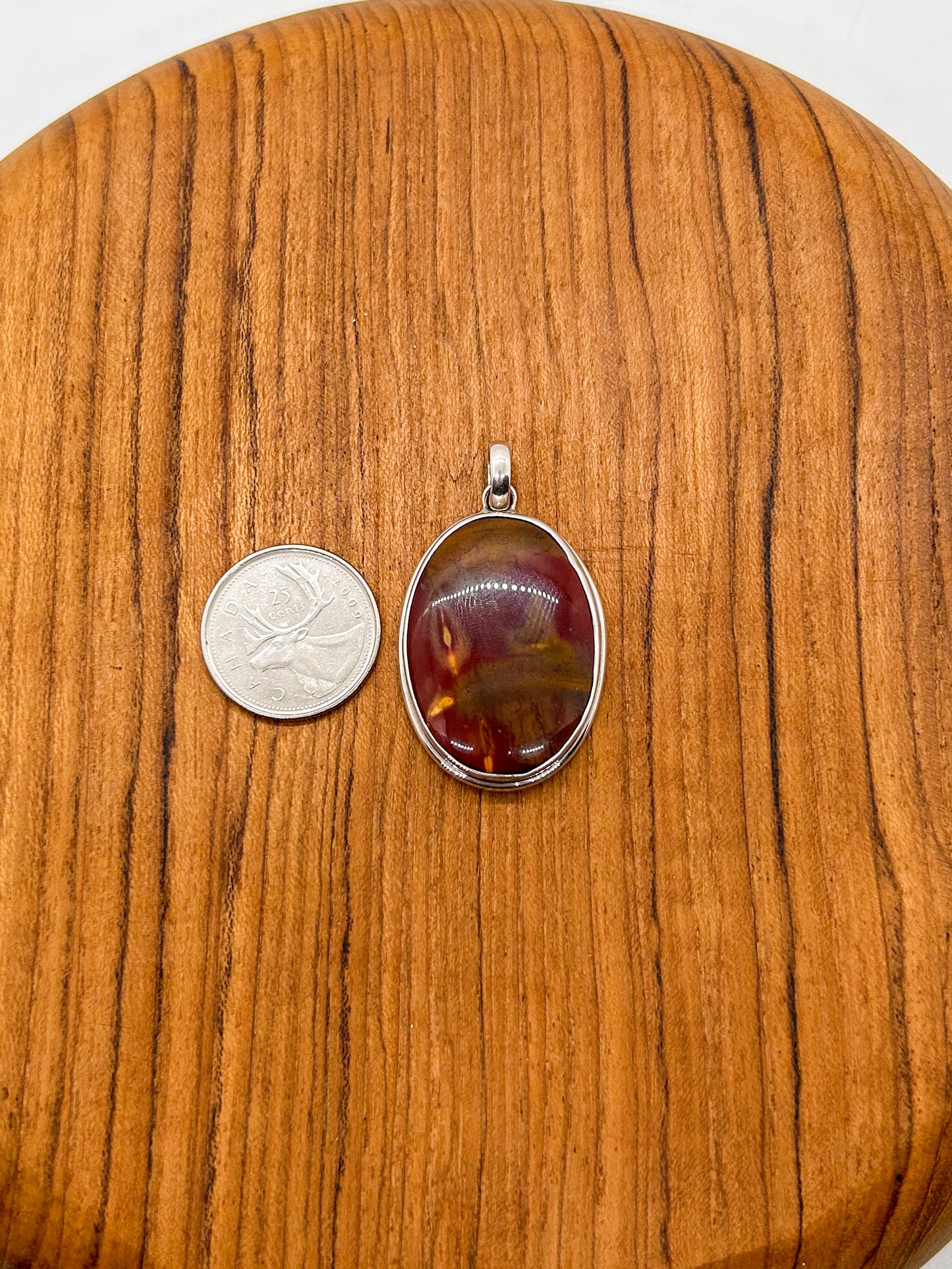 Large Oval Mookaite Pendant