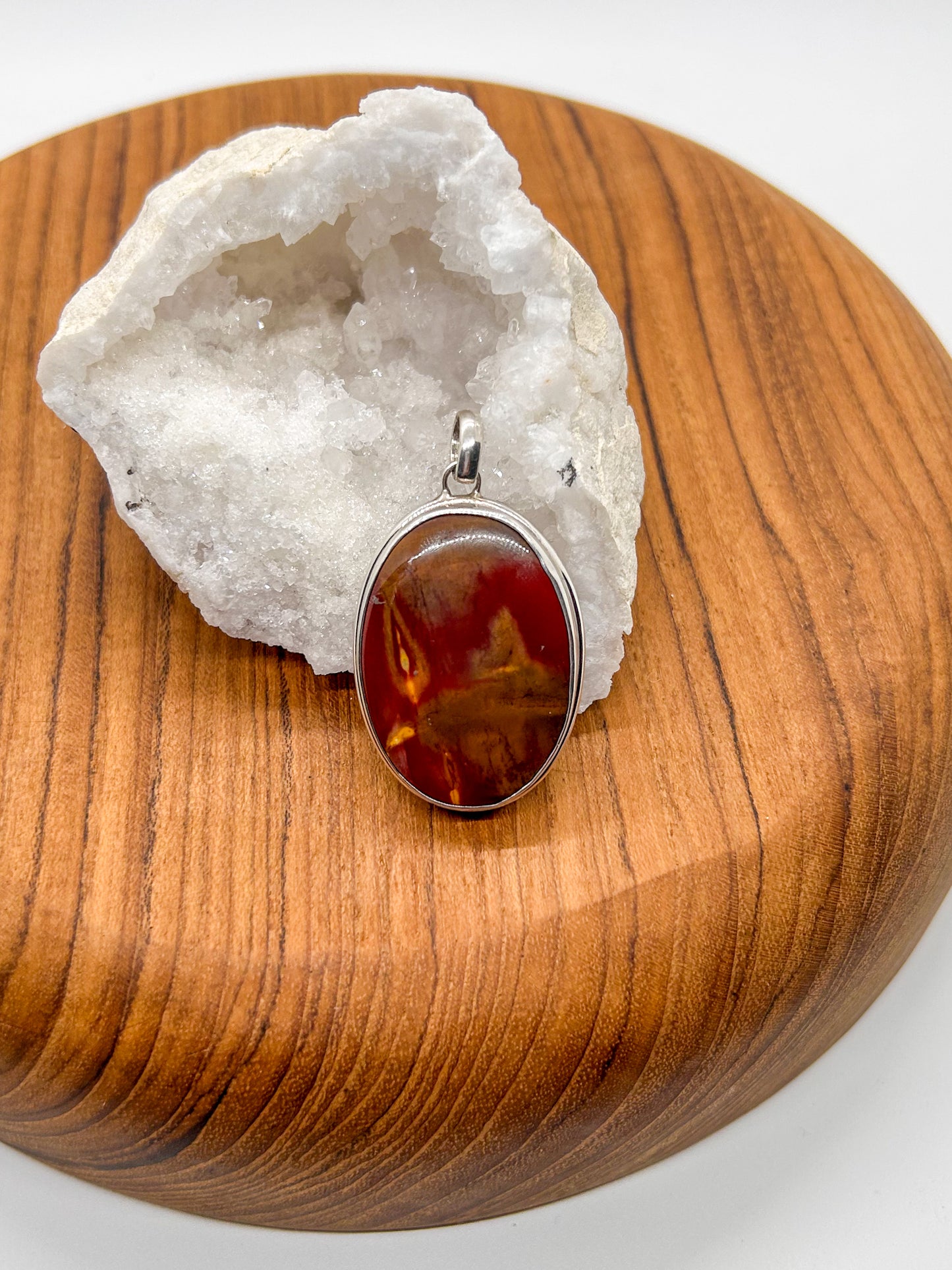 Large Oval Mookaite Pendant