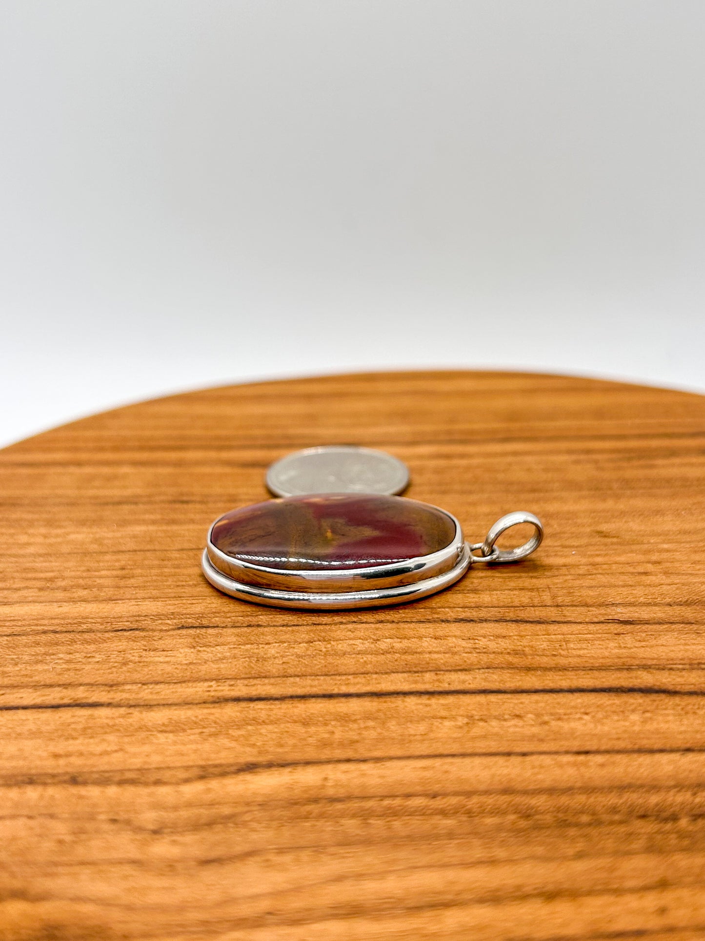 Large Oval Mookaite Pendant