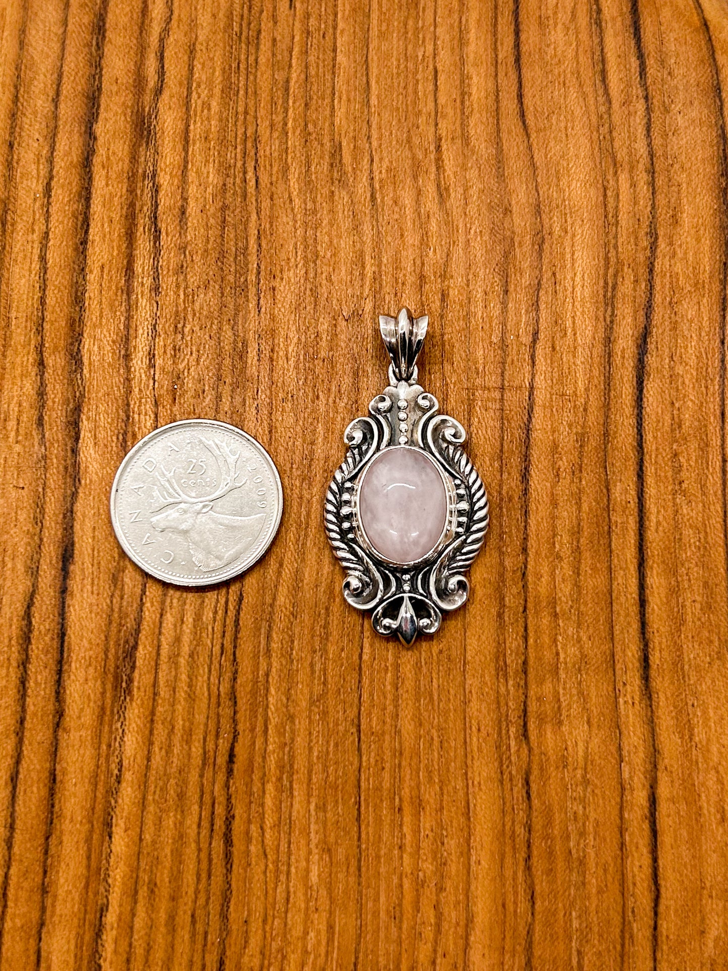 Rose Quartz Goddess Pendant