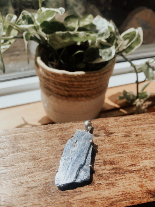 Kyanite Raw Stone Pendant