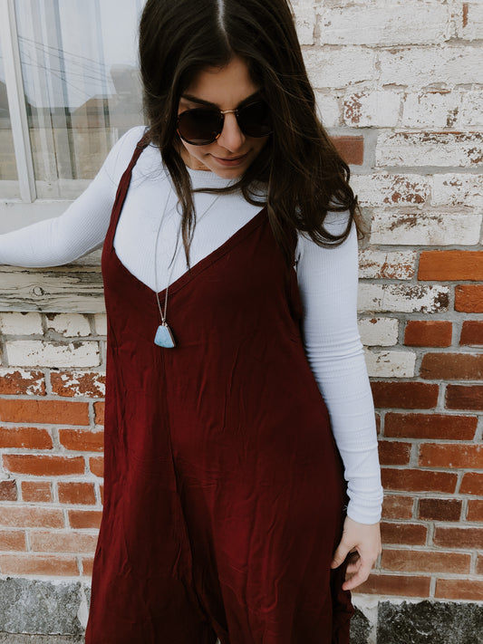 Cranberry Red Romper