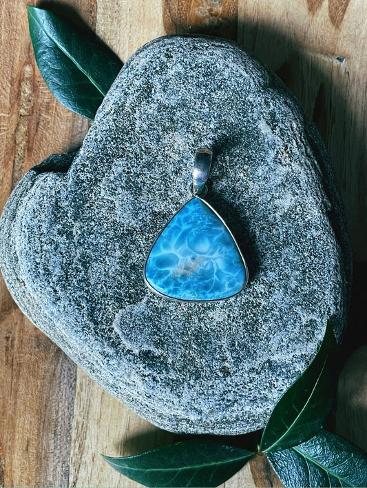 Bermuda Triangle Larimar Pendant