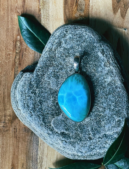 Oceanic Elegance Larimar Pendant