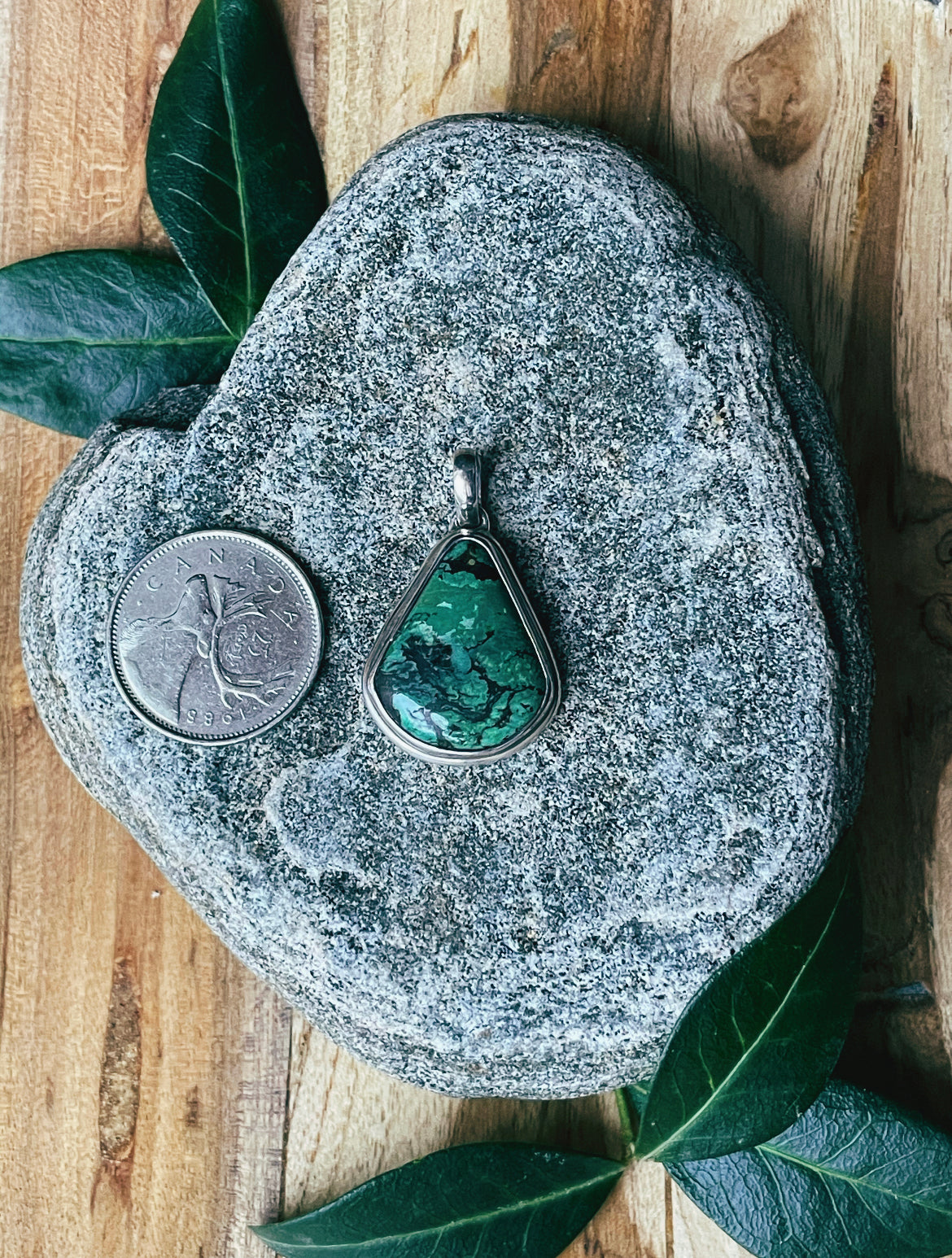 African Wetlands Turquoise Pendant