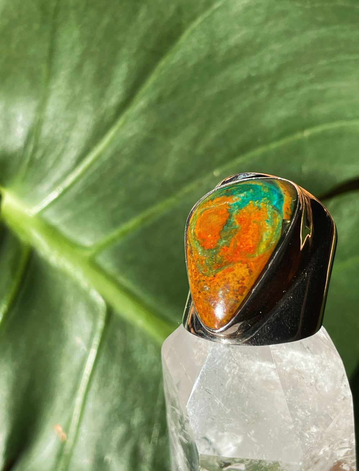 Earth Mother Peruvian Opal Ring (size 8)