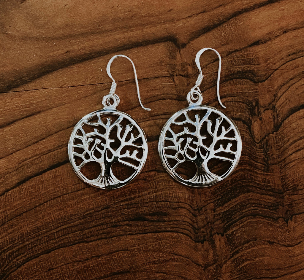 Tree of life hot sale dangle earrings