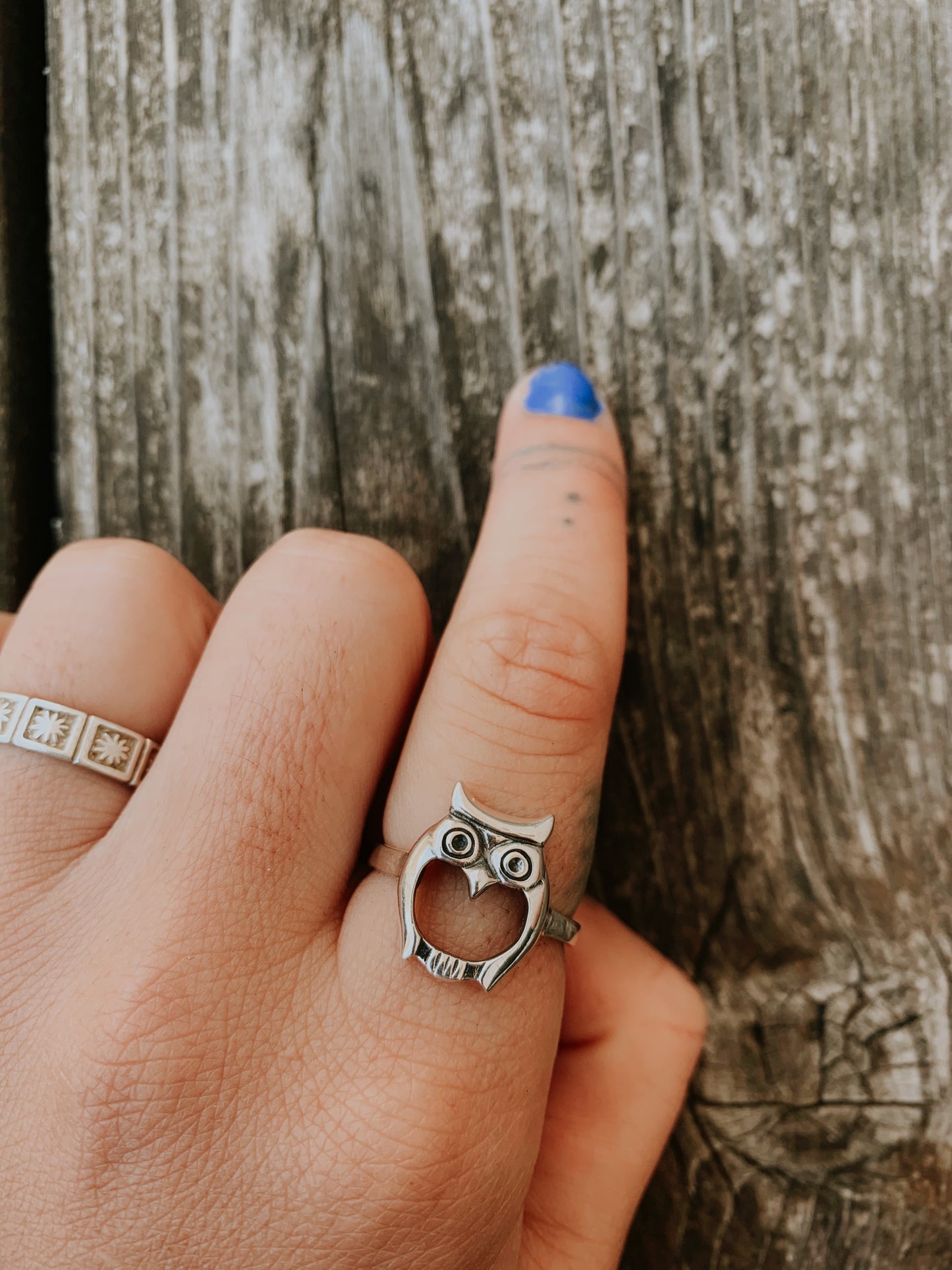 Sterling Silver Owl Ring