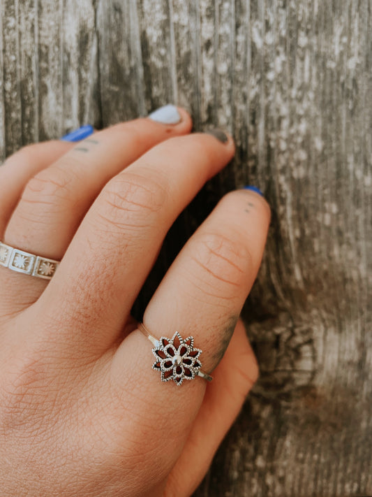 Sterling Silver Blossom Ring