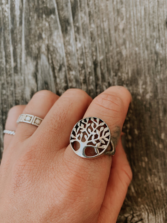 Sterling Silver Tree of Life Ring