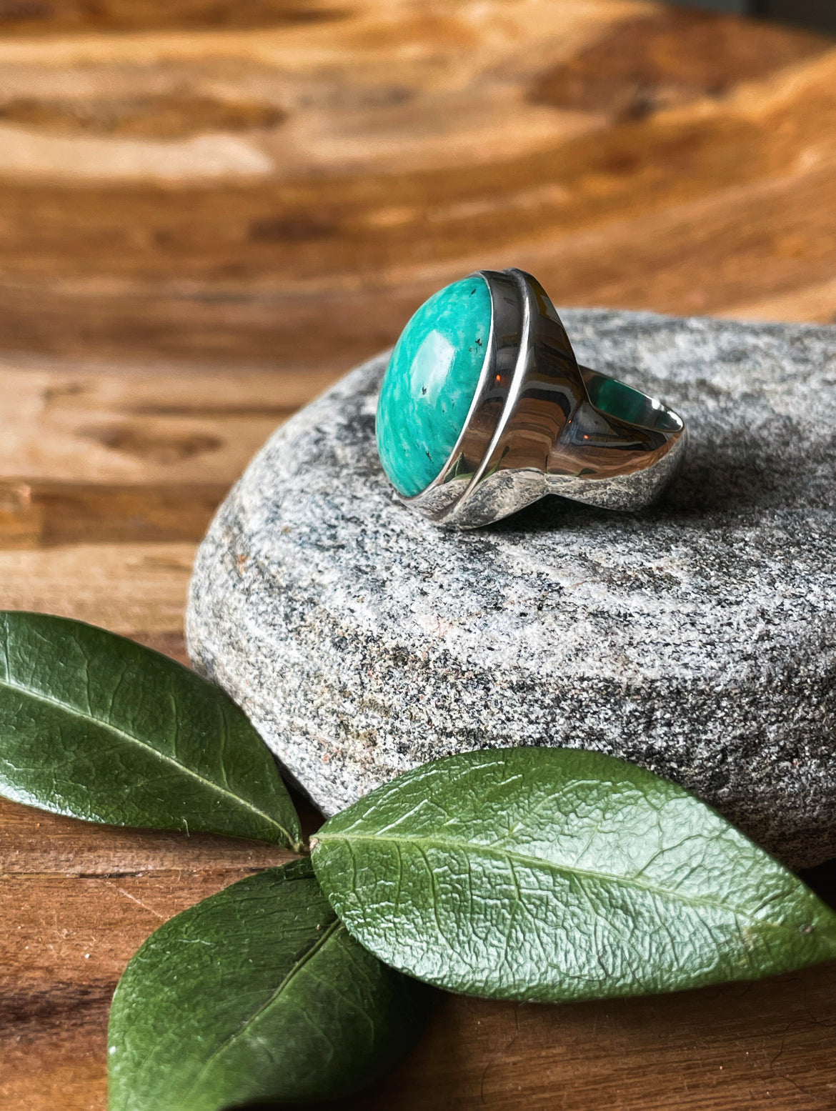 Bold Emotions Amazonite Ring (size 6.5)