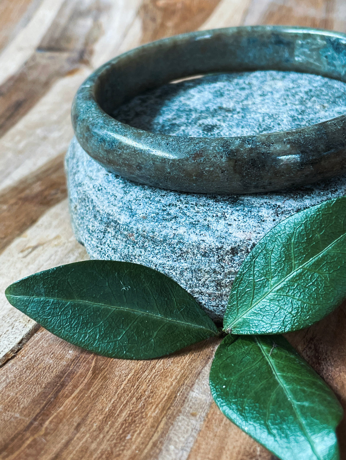 Moss Green Jade Bangle