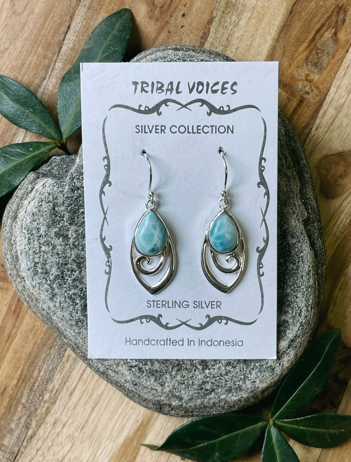 Larimar Dangle Earrings