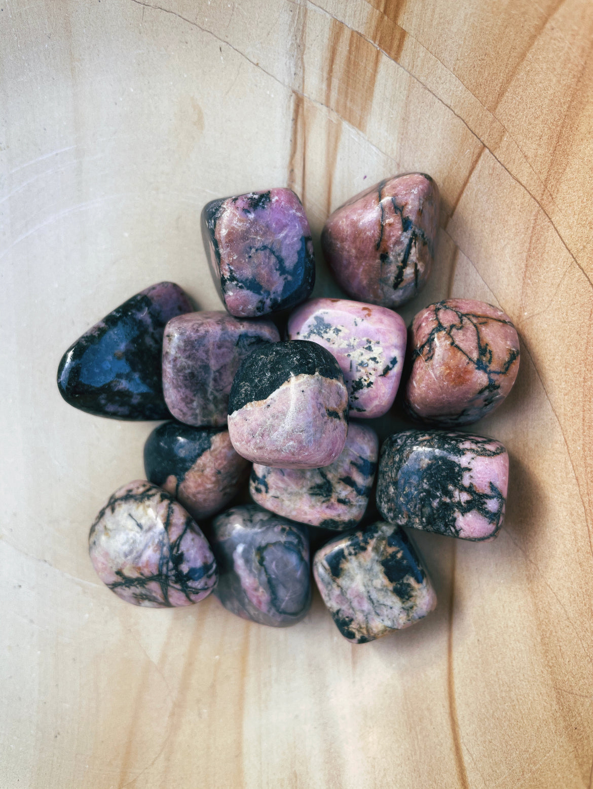 Tumbled Rhodonite