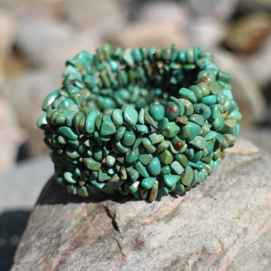 African Turquoise Beaded Bracelet