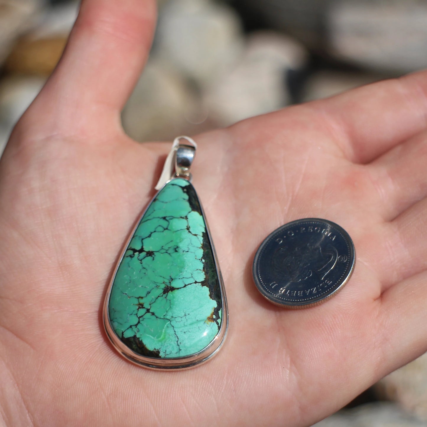 African Turquoise Pendant