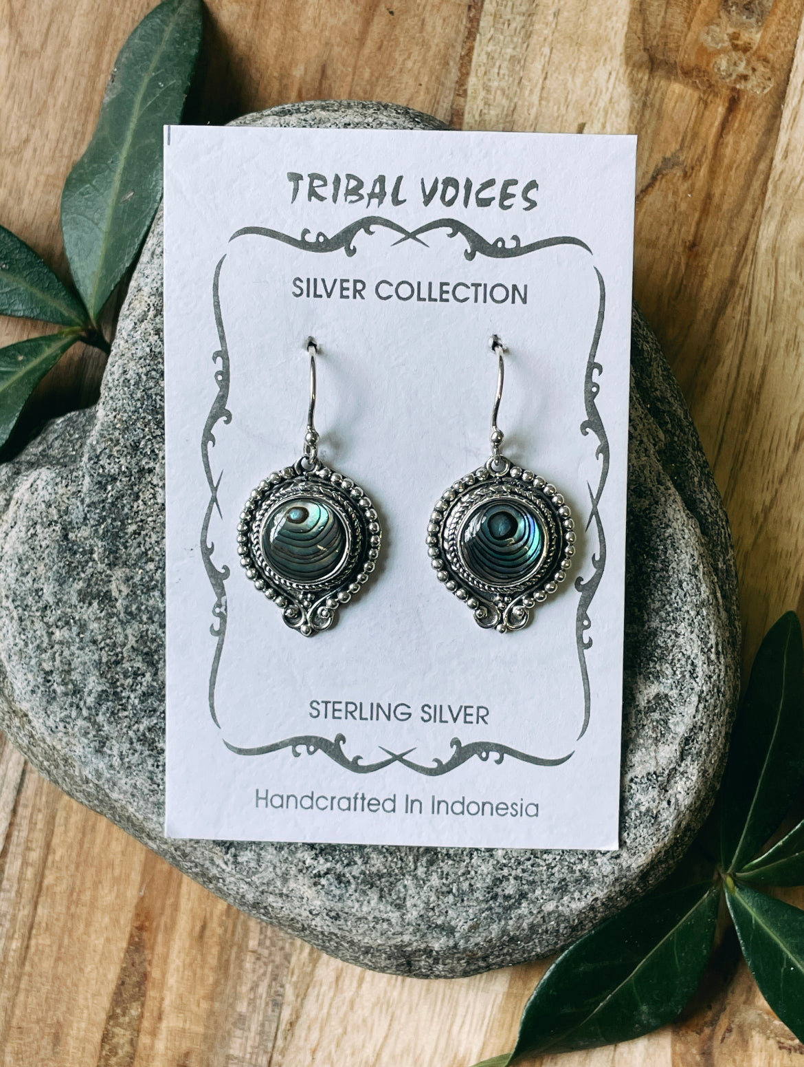 Abalone Dangle Earrings