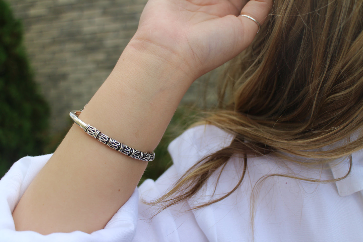 Silver Elephant Bracelet