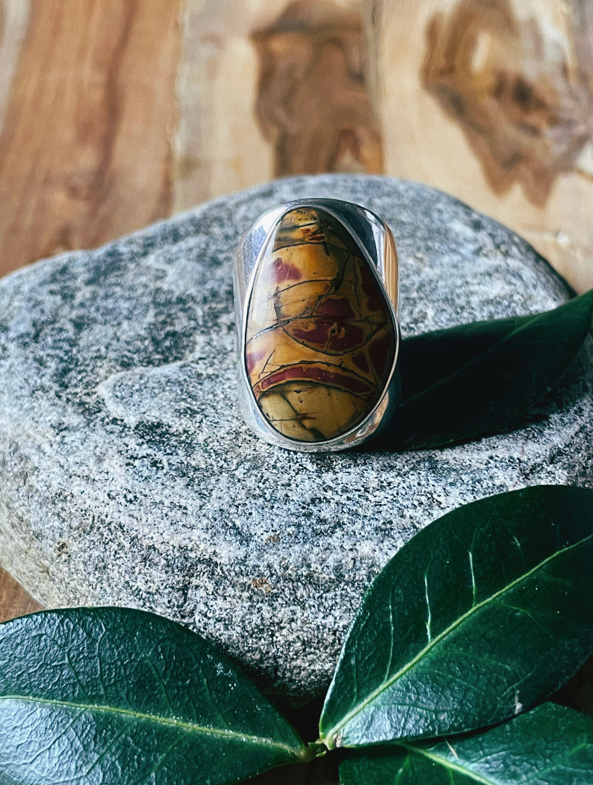 Golden Hour Jasper Ring (Size 7)