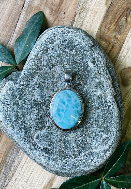 Ocean Eyes Larimar Pendant