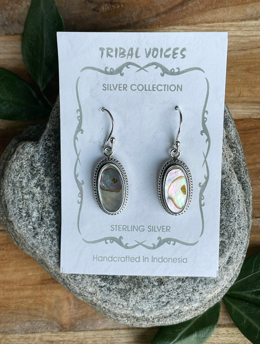 Abalone Earrings - Oval