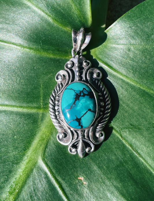 Royal Aesthetic Turquoise Pendant