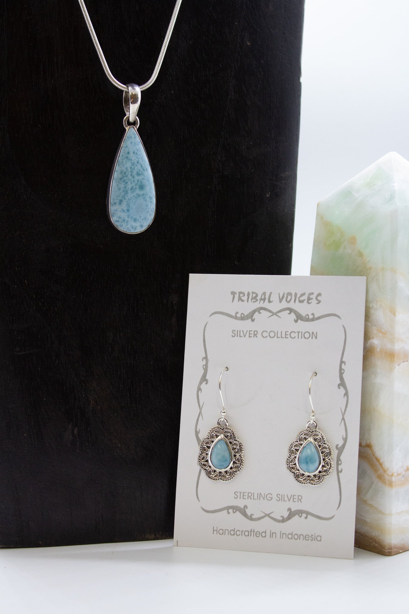 Larimar Jewelry Set