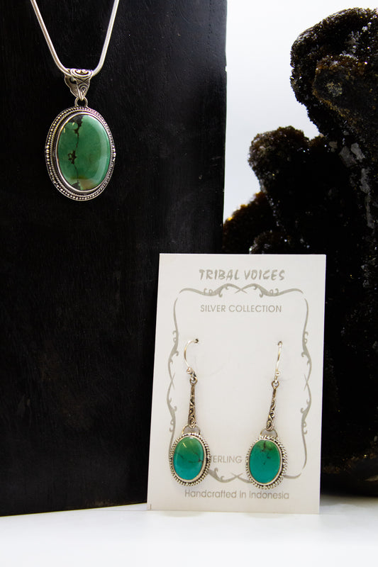 Turquoise Detailed Jewelry Set