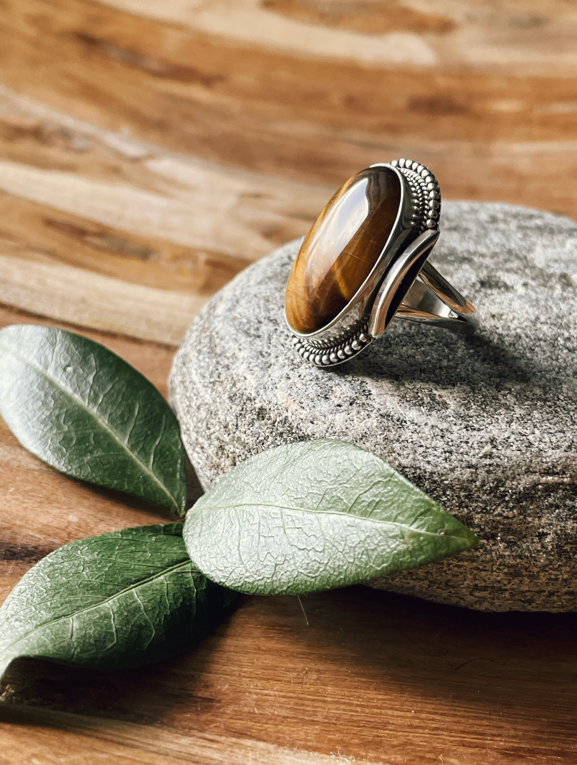 Tiger's Eye Ring (size 6)