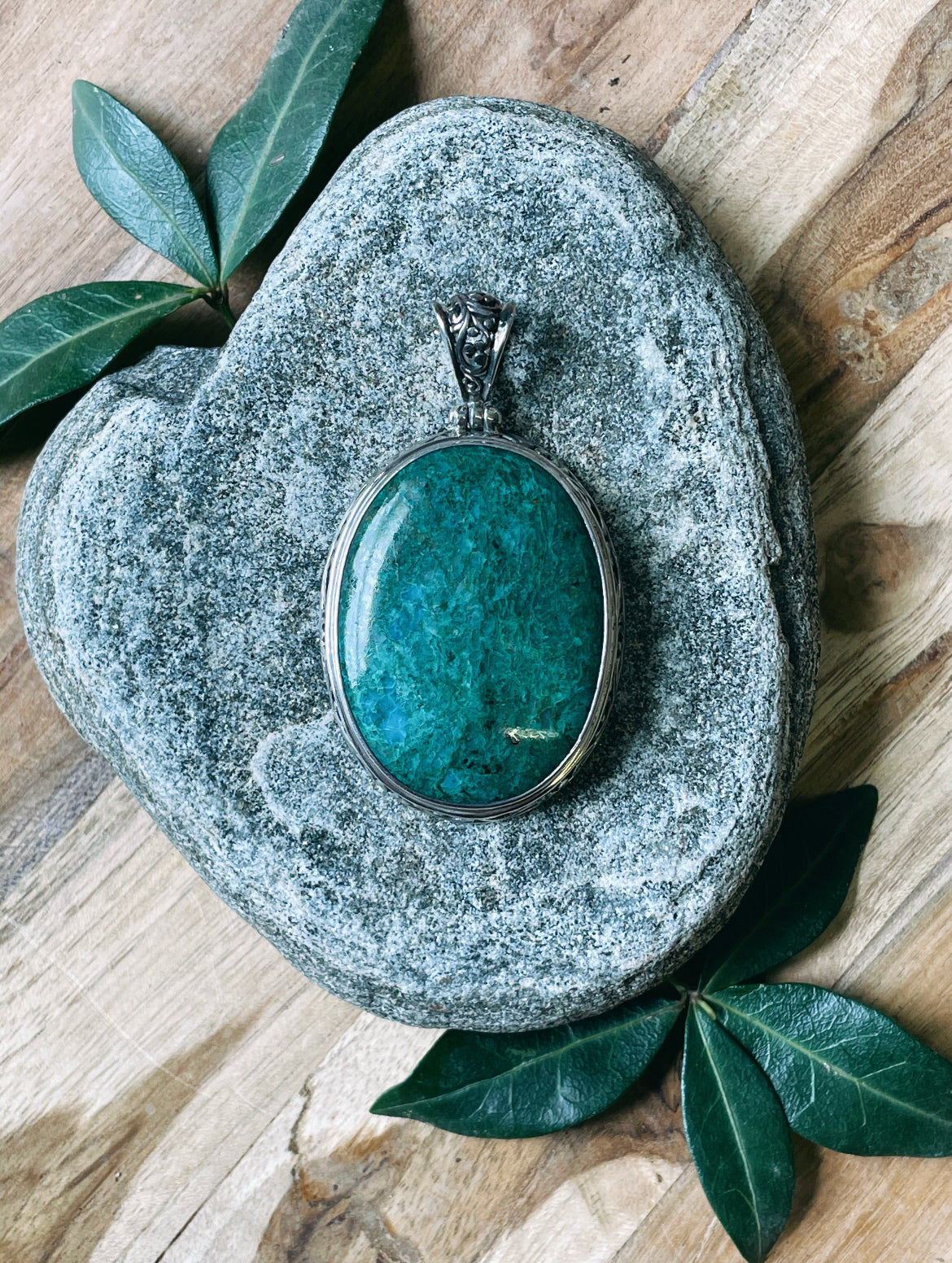 Chrysocolla Statement Pendant