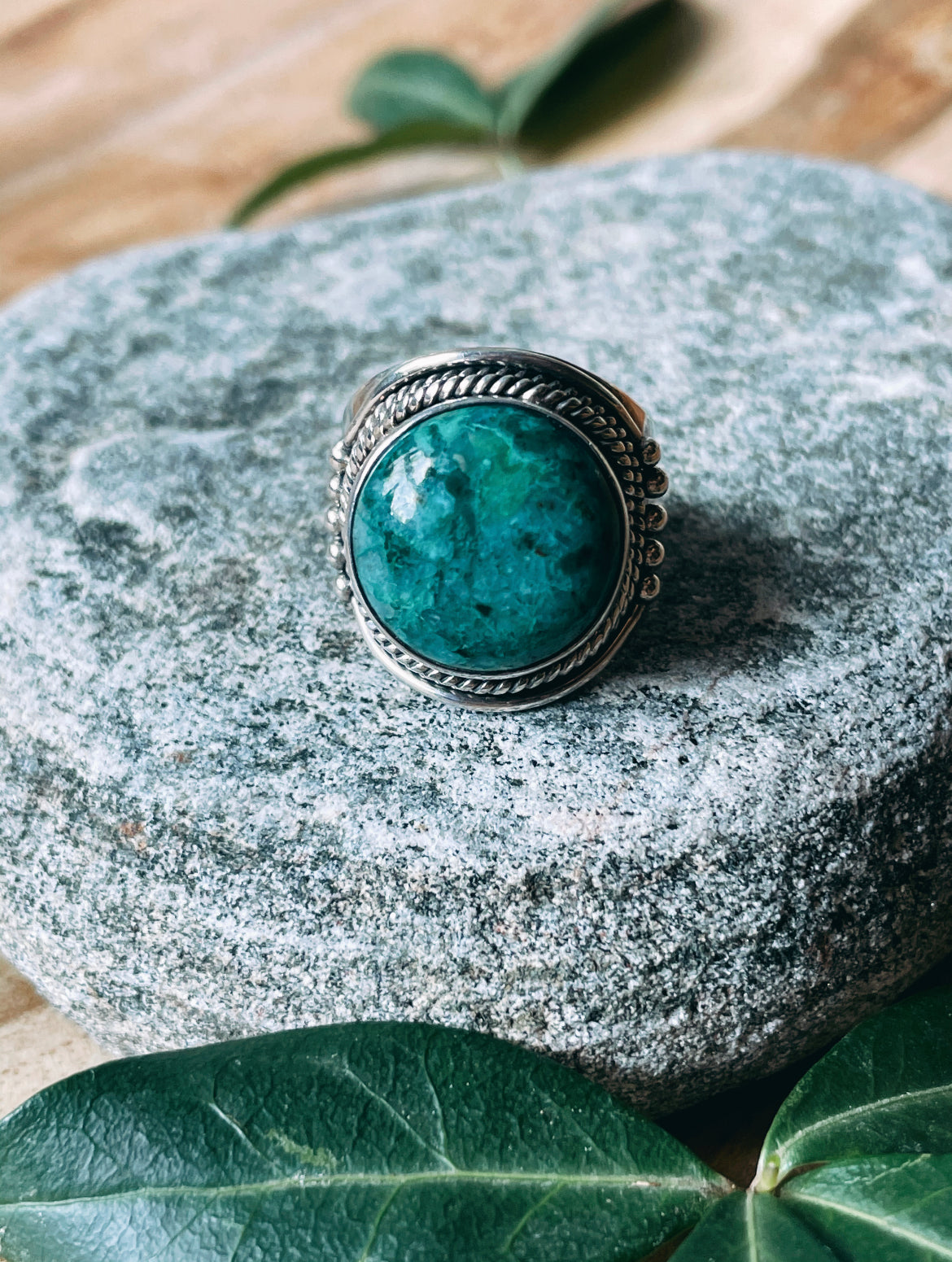 The Musician's Inspiration Chrysocolla Ring